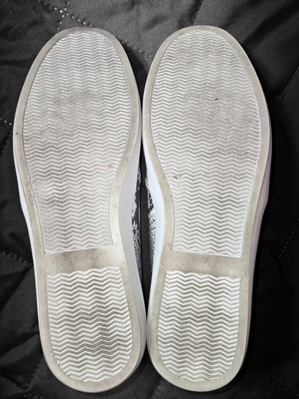 Mix No. 6 Women's Snake-Print Slip-On Sneakers - Black White - Picture 6 of 7